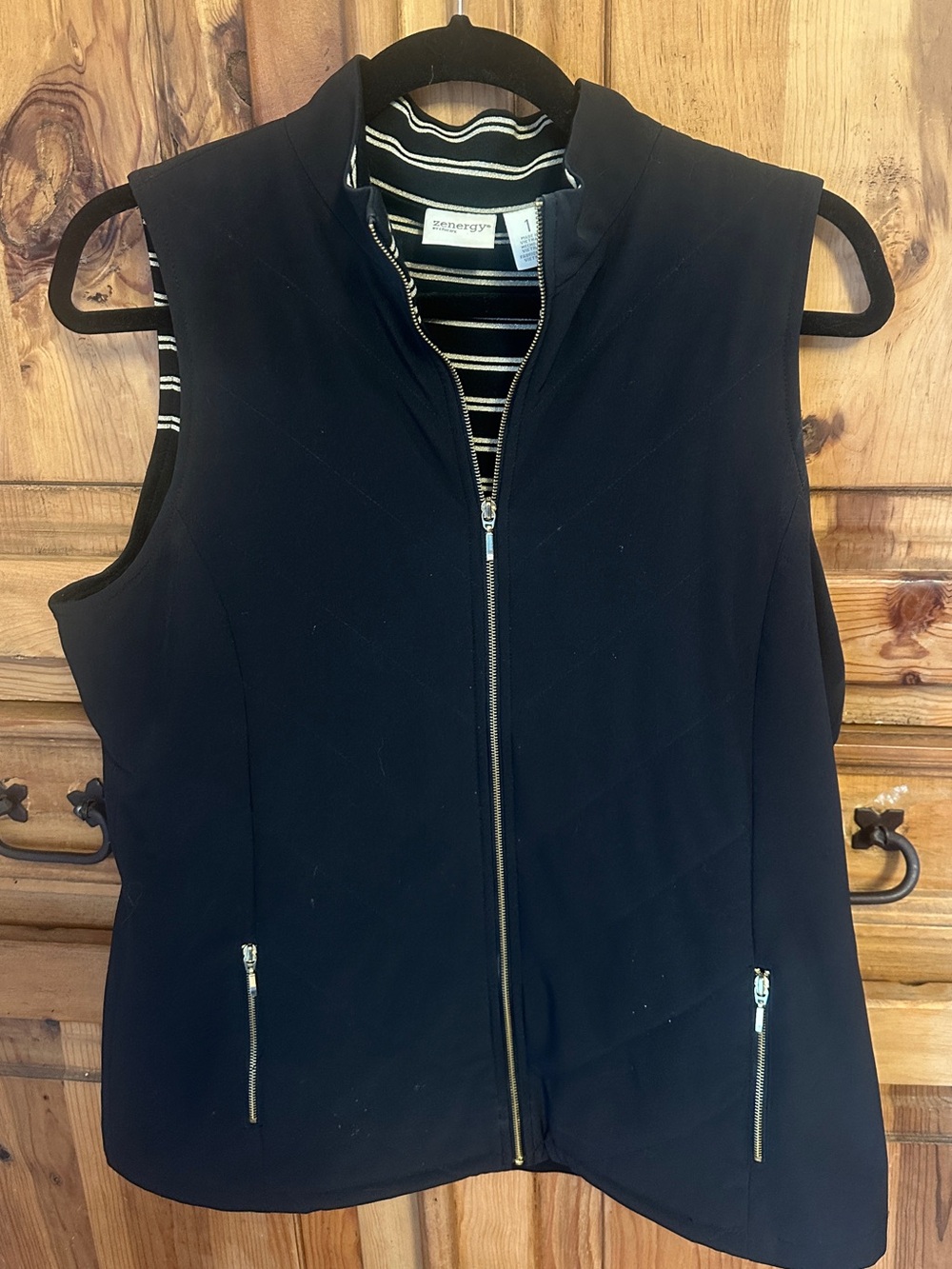 Chicos Zenergy Quilted Zip-Front Women's Vest